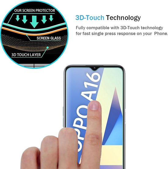 Oppo A16/A16s/A54s Hoesjes – TPU Siliconen Backcover – Soft Case – 3x Gehard Glas Screenprotector – Zwart-Ilumina Benelux