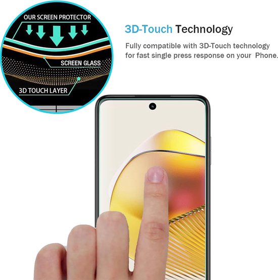 Screenprotector - Geschikt voor Motorola Moto G73 - 9H Glas (1-Pack)