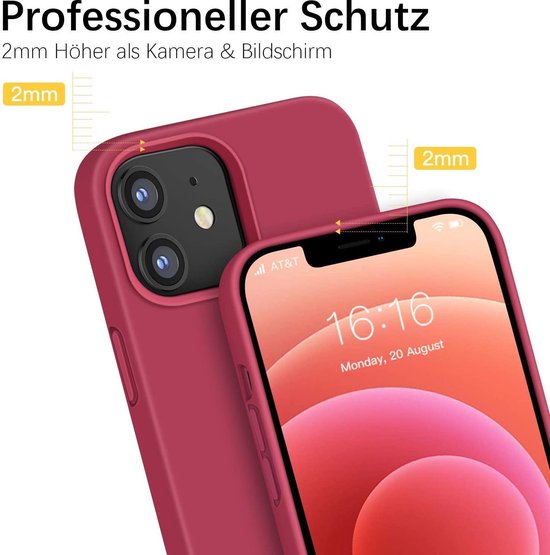 iPhone 12 Mini Hoesjes – Soft Silicone Backcover – Flexibel TPU – Schokbestendig – Roze-Ilumina Benelux
