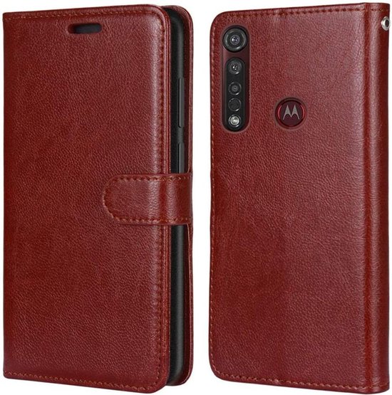 Motorola Moto G8 Power Hoesjes – Portemonnee Book Case – Magneetsluiting – 2x Screenprotector – Bruin-Ilumina Benelux