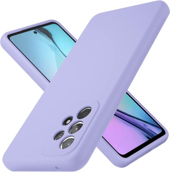 Samsung Galaxy A53 Hoesjes – Liquid Siliconen Backcover – Soft Touch – Flexibel – Paars-Ilumina Benelux