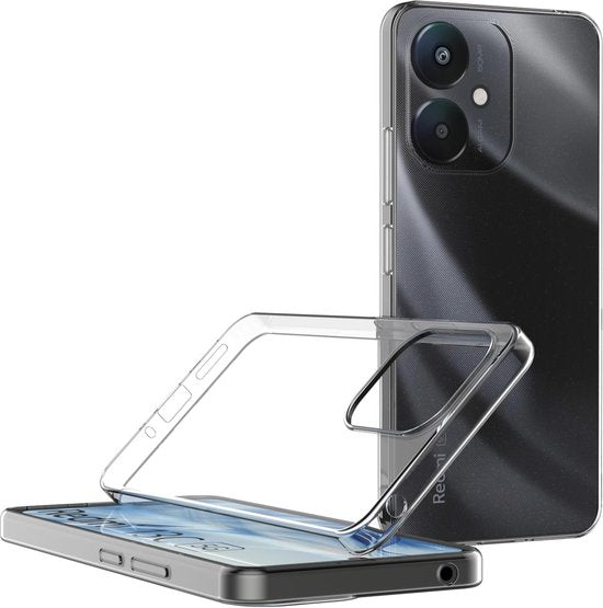 Xiaomi Redmi 13C Hoesjes – Siliconen Backcover – Transparant – Soft TPU – Schokbestendig-Ilumina Benelux