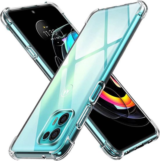 Motorola Moto Edge 20 Lite Hoesjes – Soft TPU Siliconen Backcover – Schokbestendig – Transparant-Ilumina Benelux