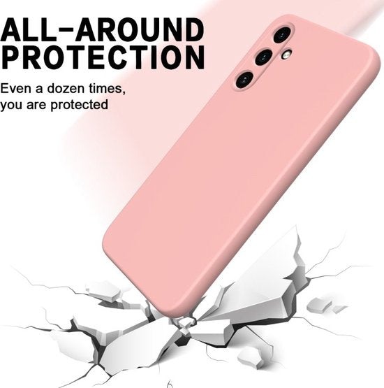 Samsung Galaxy A34 Hoesjes – Liquid Siliconen Backcover – Soft Touch Flexibel – Roze-Ilumina Benelux