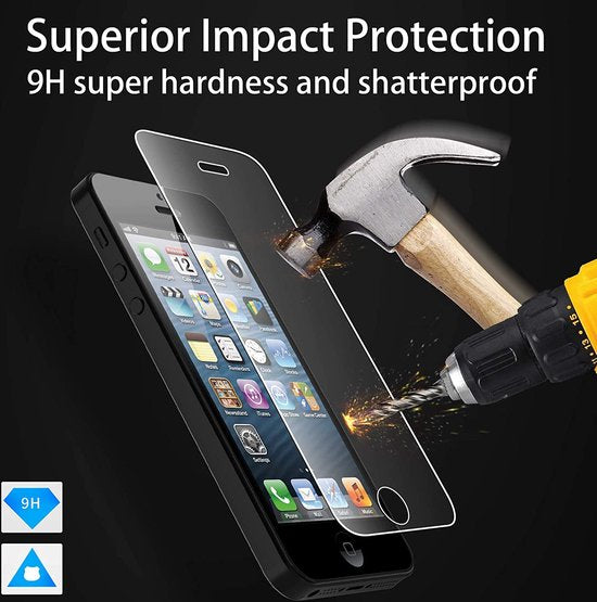 iPhone 5C Hoesjes – Soft TPU Siliconen Backcover – Transparant – Inclusief Screenprotector – Anti-kras-Ilumina Benelux