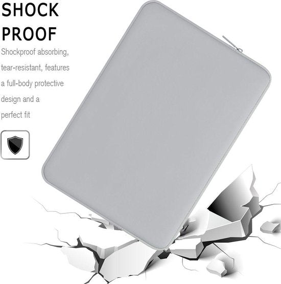 Laptophoes 14 inch – Waterdichte Neopreen Sleeve – Ultradun – Zachte Binnenvoering – Zwart-Laptop tassen-Ilumina Benelux