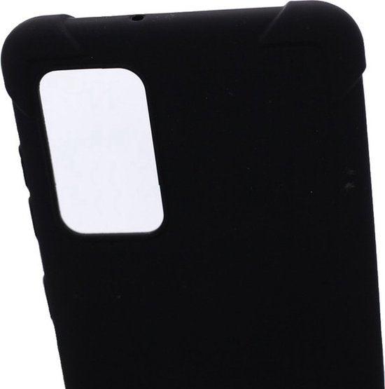Samsung Galaxy S22 Hoesjes – Siliconen Backcover – Schokbestendig – 3 Pack Screenprotector Gehard Glas – Zwart