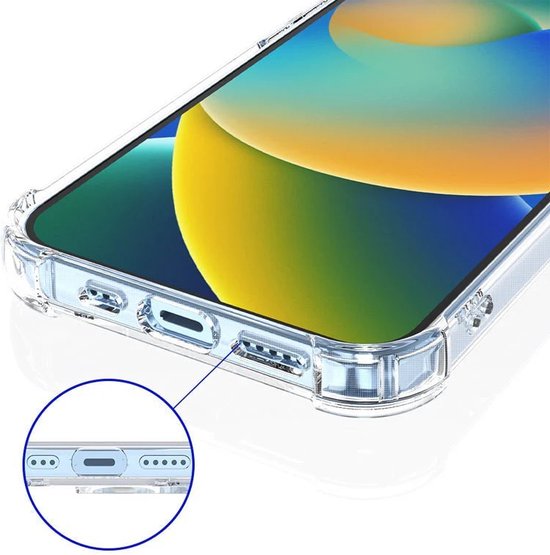 iPhone 14 Plus Hoesjes – Crystal Clear Backcover – Schokbestendig – Inclusief Screenprotector – Transparant-Ilumina Benelux