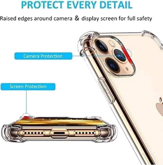 iPhone 11 Hoesjes – Soft TPU Siliconen Backcover – Schokbestendig – Transparant-Ilumina Benelux