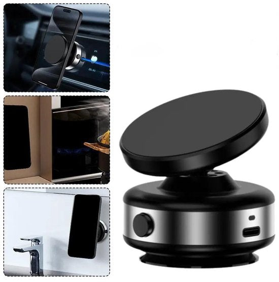 Telefoonhouder auto – Magnetisch N52 – 360° draaibaar – Handsfree – Zwart-Ilumina Benelux