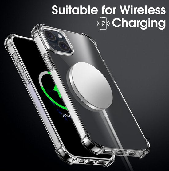 iPhone 14 Pro Max Hoesjes – Anti-Shock Siliconen Backcover – Transparant – Met Screenprotector & Camera Lens Protector-Ilumina Benelux