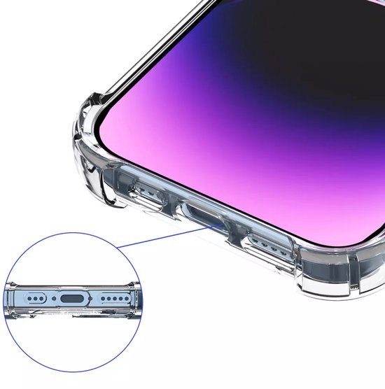 iPhone 15 Pro Hoesjes – Ultra-Hybrid Backcover – Schokbestendig – Crystal Clear – Transparant-Ilumina Benelux