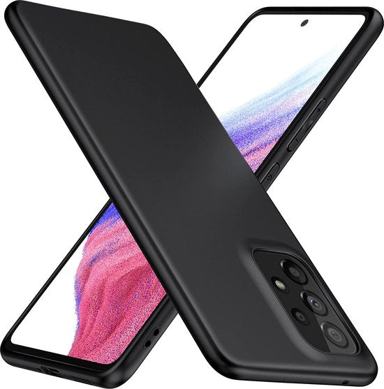Samsung Galaxy A53 5G Hoesjes – Siliconen Backcover – Soft Touch – Inclusief 2x Screenprotector – Zwart-Ilumina Benelux