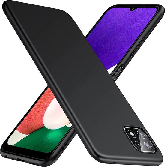 Samsung Galaxy A22 5G Hoesjes – Siliconen Backcover – Soft Touch – Schokbestendig – Zwart-Ilumina Benelux