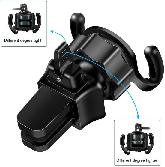 Telefoonhouder auto – Ventilatierooster montage – Universeel – Stevige grip – Zwart-Telefoonhouders-Ilumina Benelux