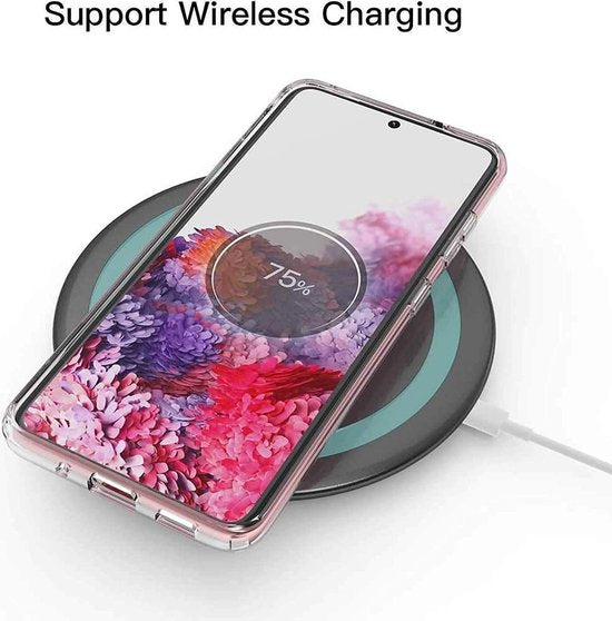 Samsung Galaxy S20 Hoesjes – Anti-Shock Siliconen Backcover – Schokbestendig – 2 Pack Screenprotector Gehard Glas – Transparant-Ilumina Benelux