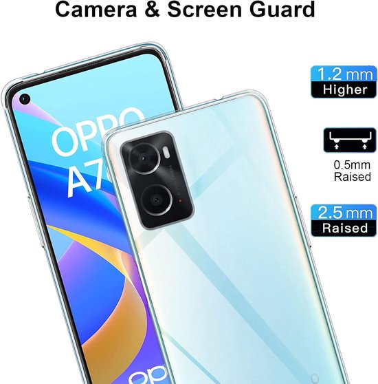 Oppo A76/A96 Hoesjes – Siliconen Backcover – Flexibel – Transparant – Soft Silicone-Ilumina Benelux