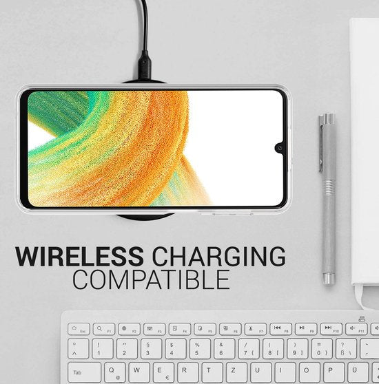 Samsung Galaxy A33 5G Hoesjes – Transparante Siliconen Backcover – Flexibel – Schokbestendig – Clear-Ilumina Benelux