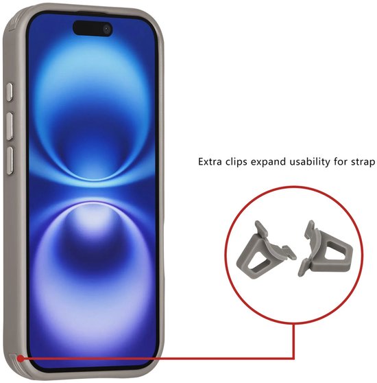 iPhone 16 Plus Hoesjes – Carbon Fiber Backcover – Schokbestendig – Grijs-Ilumina Benelux