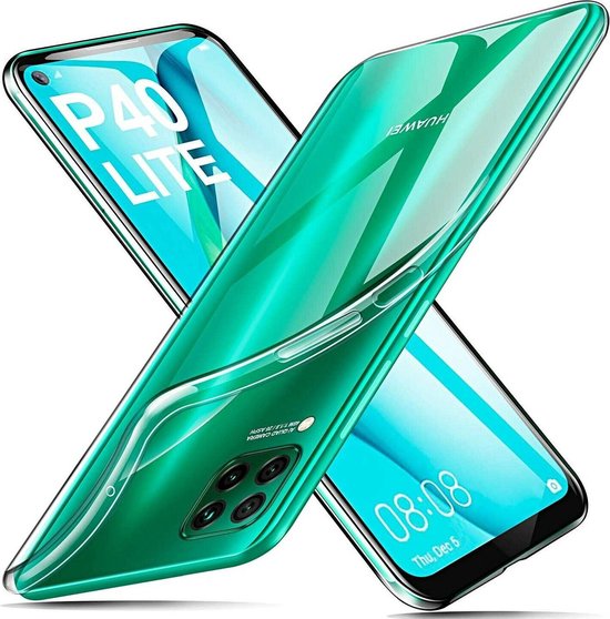 Huawei P40 Lite Hoesjes – Siliconen Backcover – Transparant – Flexibel – Anti Kras-Ilumina Benelux