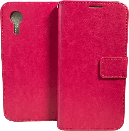 Samsung Galaxy XCover 5 Hoesjes – Portemonnee Hoes – 2 Pack Screenprotector – Pasjeshouder – Roze-Ilumina Benelux