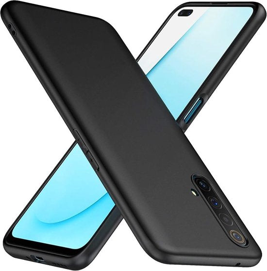 Realme X50 5G Hoesjes – Siliconen Backcover – Schokbestendig – Zwart-Ilumina Benelux