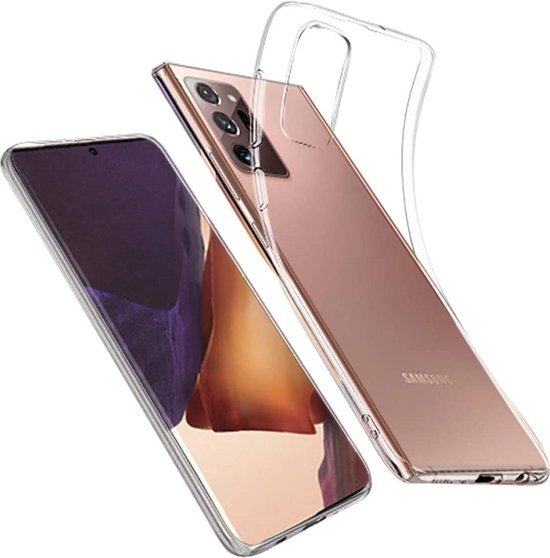 Samsung Galaxy Note 20 Ultra Hoesjes – Siliconen Backcover – Schokbestendig – Transparant-Ilumina Benelux