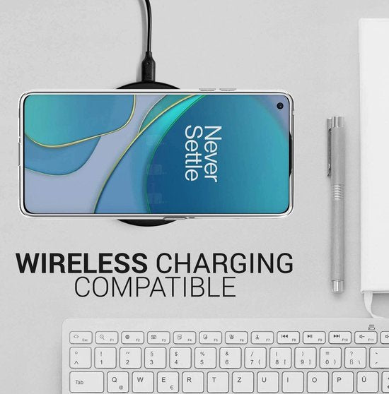 OnePlus 8T Hoesjes – Transparante TPU Siliconen Backcover – Soft Case – Inclusief Screenprotector-Ilumina Benelux