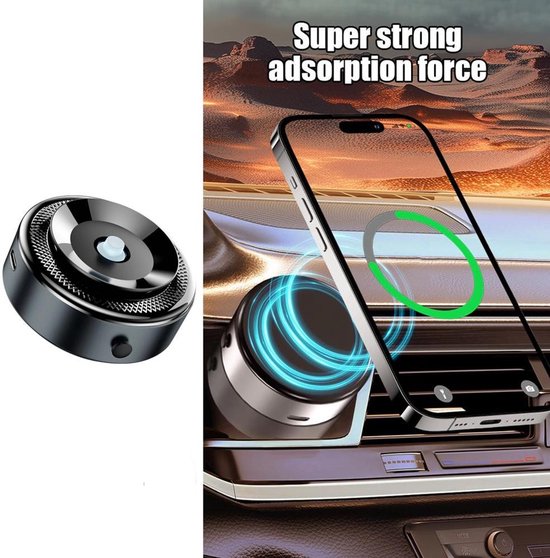 Telefoonhouder auto – Dashboard & Autoruit – Vacuüm Zuignap – Universeel – Zwart-Ilumina Benelux