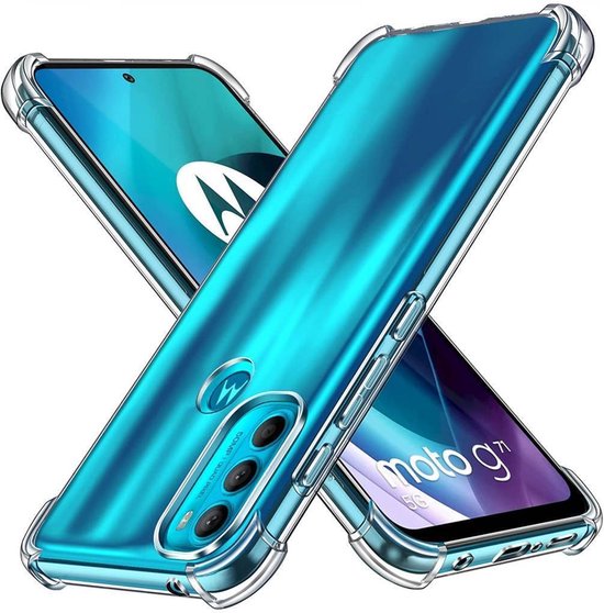 Motorola Moto G71 Hoesjes – Soft TPU Siliconen Backcover – Schokbestendig – Incl. 2x Screenprotector – Transparant-Ilumina Benelux