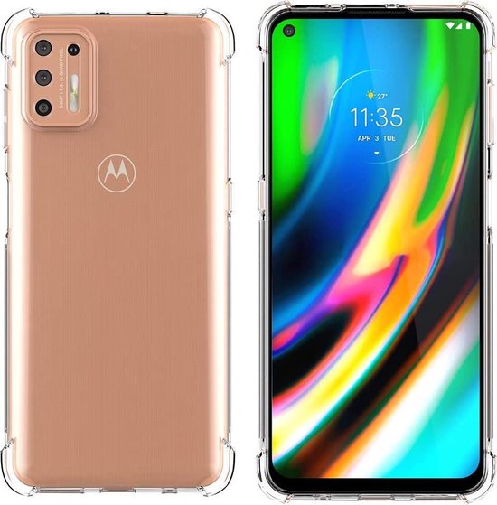 Motorola Moto G9 Plus Hoesjes – Siliconen Backcover – Soft TPU – Schokbestendig – Transparant-Ilumina Benelux