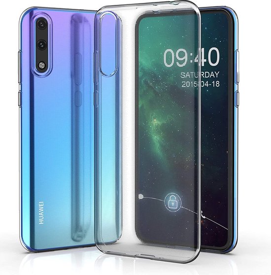Huawei Y8p Hoesjes – Transparante TPU Siliconen Backcover – Soft Case – Inclusief 3x Gehard Glas Screenprotector-Ilumina Benelux