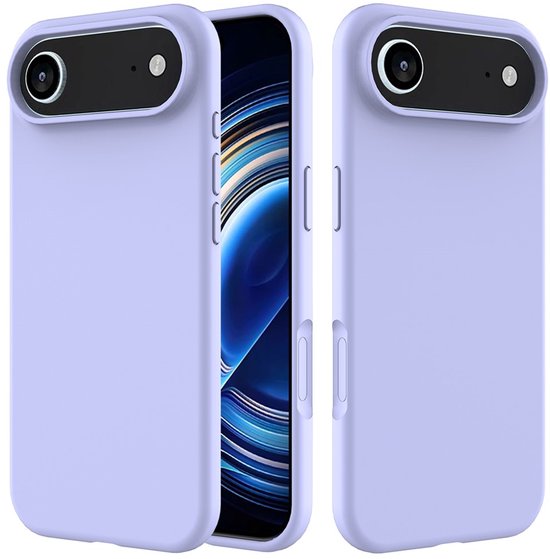 iPhone Air Hoesjes – Liquid Silicone Backcover – Soft Touch – Inclusief Screenprotector & Camera Lens Protector – Lila-Ilumina Benelux