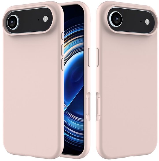 iPhone Air Hoesjes – Liquid Siliconen Backcover – Soft Touch – Inclusief 2x Screenprotector – Roze-Ilumina Benelux