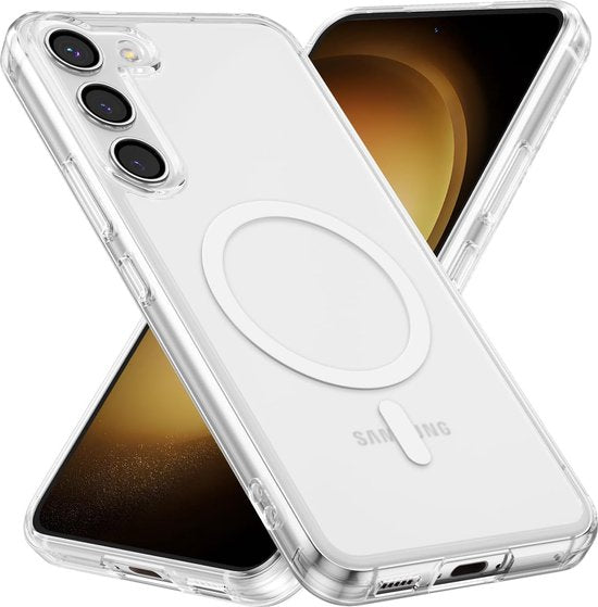 Samsung Galaxy S23 Hoesjes – Transparante Backcover – Schokbestendig – MagSafe Compatibel – Doorzichtig-Ilumina Benelux