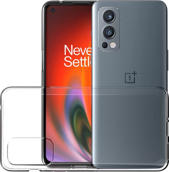 OnePlus Nord 2 5G Hoesjes – Transparante Siliconen Backcover – Inclusief 2x Screenprotector – Anti-kras-Ilumina Benelux