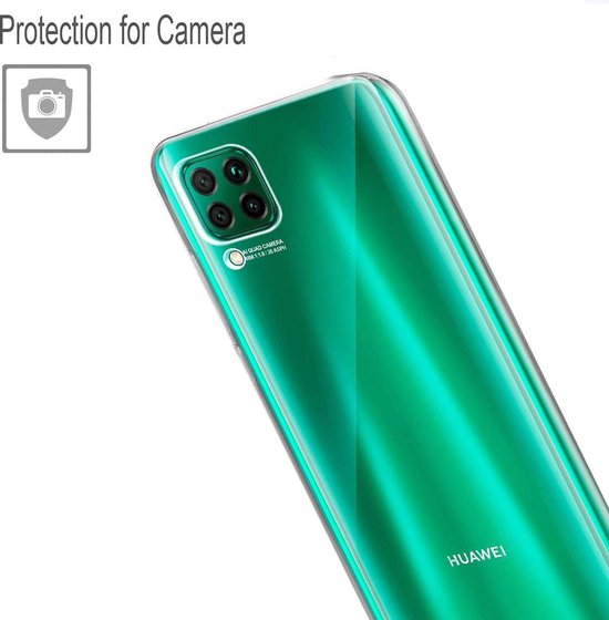 Huawei P40 Lite Hoesjes – Siliconen Backcover – Transparant – Flexibel – Anti Kras-Ilumina Benelux