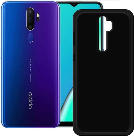 OPPO Reno 2 Hoesjes – Siliconen Backcover – Soft Silicone – Schokbestendig – Zwart-Ilumina Benelux