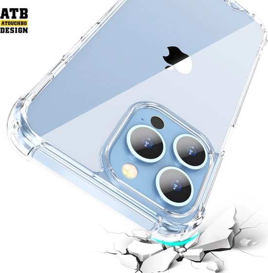 iPhone 15 Pro Hoesjes – Crystal Clear Backcover – Schokbestendig – Inclusief Screenprotector – Transparant-Ilumina Benelux