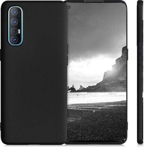 Oppo Find X2 Hoesjes – TPU Siliconen Backcover – Inclusief Screenprotector – Schokbestendig – Zwart-Ilumina Benelux