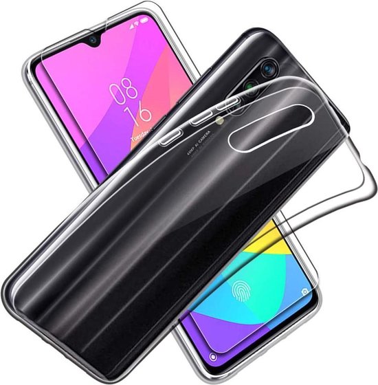 Xiaomi Mi 9 Lite Hoesjes – Transparante Siliconen Backcover – 2 Pack Screenprotector – Gehard Glas – Anti Kras-Ilumina Benelux