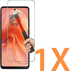 Screenprotector – Geschikt voor Motorola Moto E14 / Moto G04 / G04s / Moto G24 – Gehard Glas 9H – Anti-kras – Transparant – 1-Pack