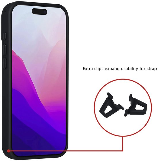 iPhone 17 Pro Max Hoesjes – Carbon Fiber Backcover – Schokbestendig – Zwart