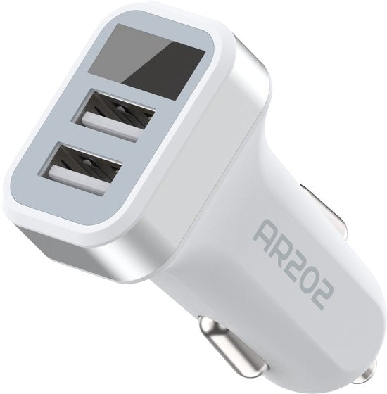 Auto Oplader Micro USB – USB Adapter met Kabel – Geschikt voor Samsung Galaxy S3/S4/S5/S6/S7/J/Note/A & Xiaomi/OPPO/Huawei-Oplader-Ilumina Benelux