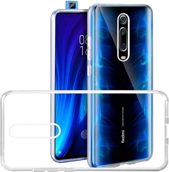 Xiaomi Mi 9T Hoesjes – Transparante TPU Siliconen Backcover – Inclusief 2x Gehard Glas Screenprotector-Ilumina Benelux