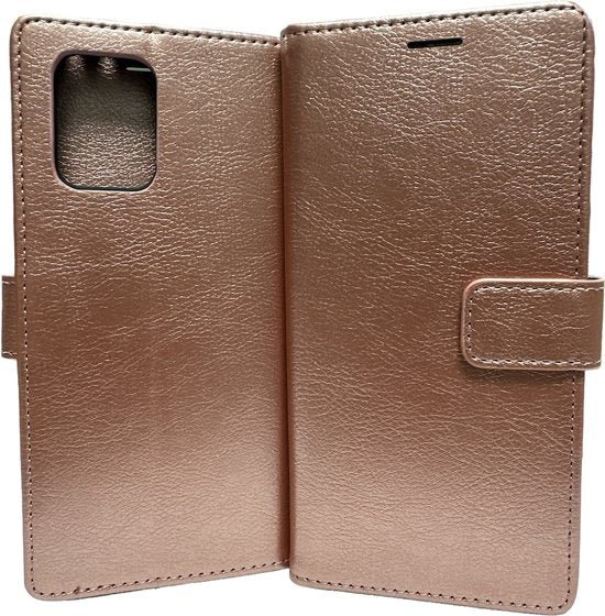Samsung Galaxy S10 Lite Hoesjes – Portemonnee Hoes – 2 Pack Screenprotector – Magneetsluiting – Roségoud-Ilumina Benelux