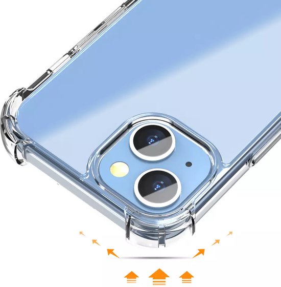 iPhone 15 Plus Hoesjes – Crystal Clear Backcover – Schokbestendig – Inclusief Screenprotector – Transparant-Ilumina Benelux