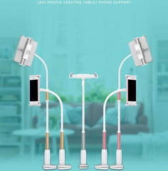 Tablethouder - Bureau houder - Tablet houder - Tablet standaard - o.a. voor tafel, bureau en bed Geschikt voor: iPad en Tablets 4- 11 inch - Wit/Zilver