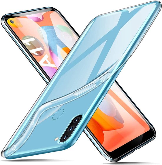 Samsung Galaxy A11 Hoesjes – Flexibele Siliconen Backcover – Transparant – Schokbestendig – Soft TPU-Ilumina Benelux