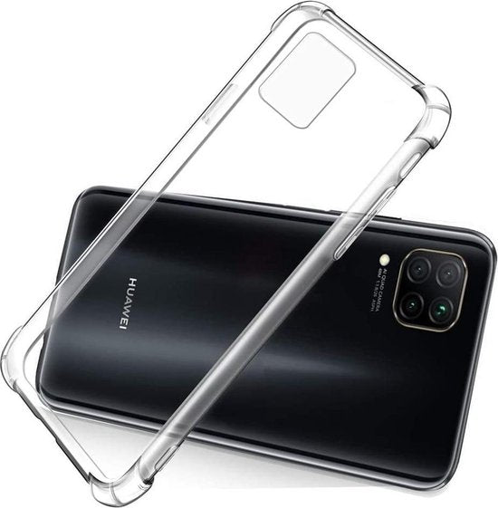 Huawei P40 Lite Hoesjes – Siliconen Backcover – Schokbestendig Anti-Shock – Transparant-Ilumina Benelux